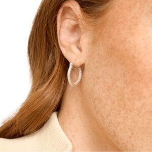 Gold Minimalist Hoop Earrings Modern Design